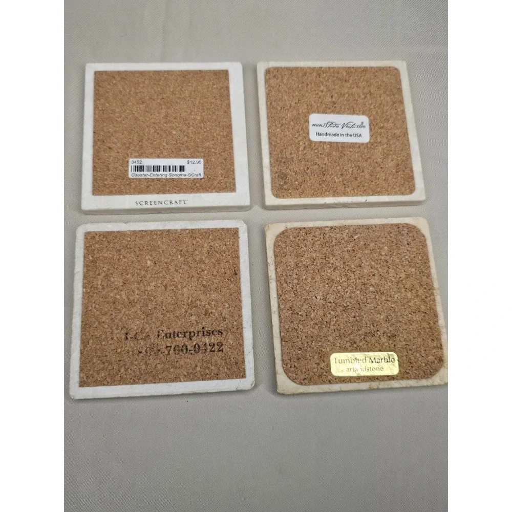 Stone Coasters Set Wine Set Of 4 Napa Valley Gundlach Sonoma